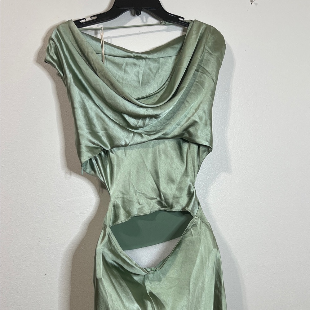 Light Mint Green Maxi Dress - Elegant Everyday Maxi - Picture 4 of 7